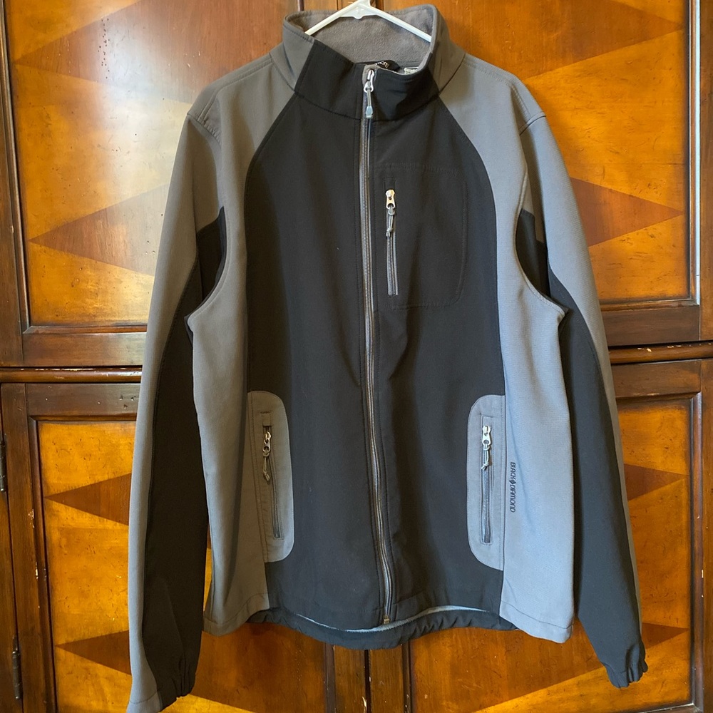 Men’s BLK/GRY Jacket, Size XL